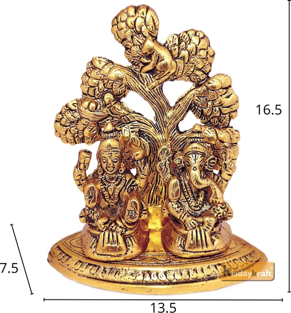 Laxmi_Ganesha_Metal_Statue/Murti_For_Pooja&Home