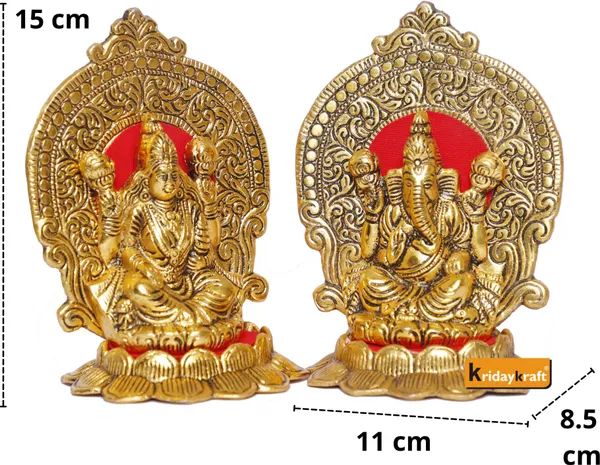 Laxmi_Ganesha_Sitting_On_Lotus_Flower_Metal_Statue