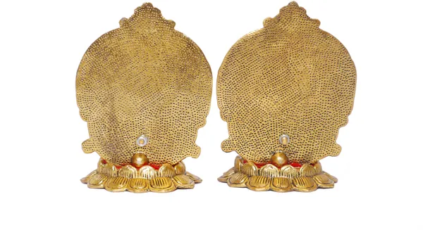 Laxmi_Ganesha_Sitting_On_Lotus_Flower_Metal_Statue