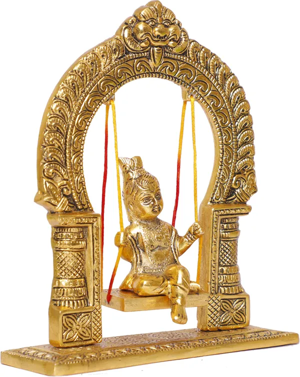 Metal_Laddu_Gopal_Swing_Jhula_Gold_Plated_Krishna_Jhula_Palna_For_Temple