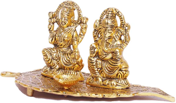 Laxmi_Ganesha_Metal_Statue_Decorative_Showpiece