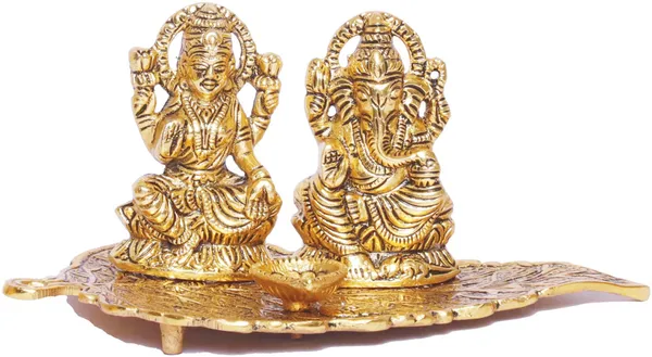 Laxmi_Ganesha_Metal_Statue_Decorative_Showpiece