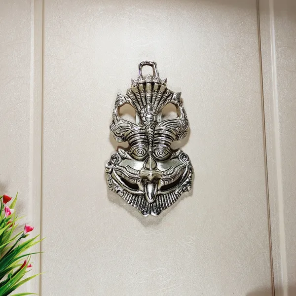 Metal_Feng_Shui_Vastu_Showpiece_Nazar_Battu_With_Naag_Ganesha_Suraksha_Kawach_Mask_For_Evil_Eye_Protection_For_Home