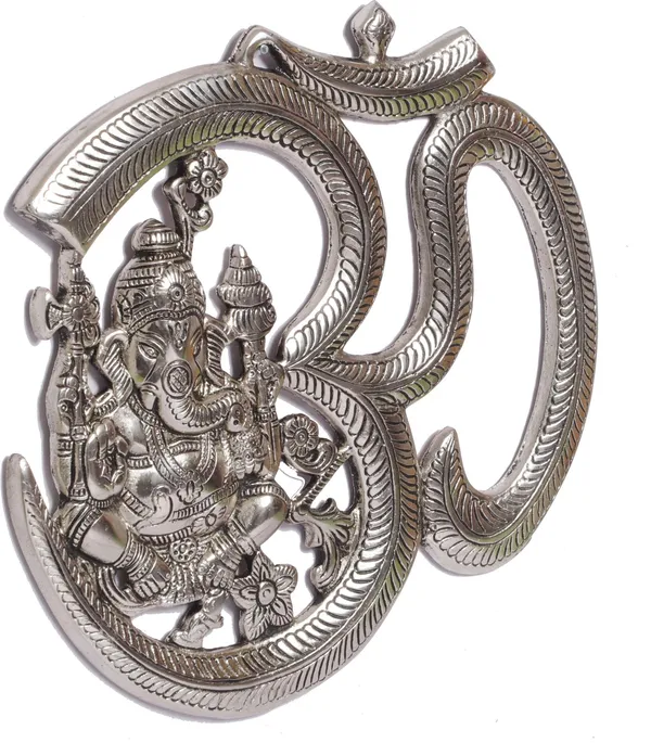 Metal_Om_Ganesha_Hanging_Statue/Wall_Decor_Lucky_For_Home
