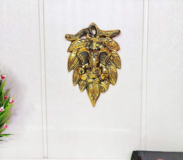Metal_Handicraft_Peepal_Patta_Ganesha_For_Wall_Hanging_Rooms