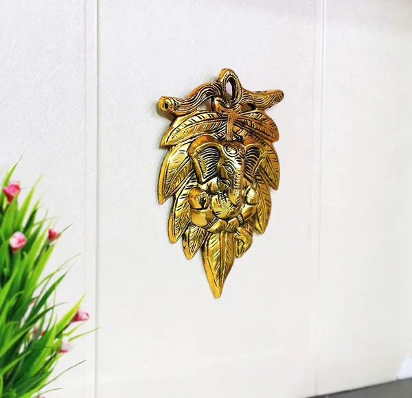 Metal_Handicraft_Peepal_Patta_Ganesha_For_Wall_Hanging_Rooms
