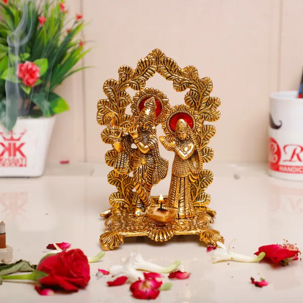 Radha_Krishna_Standing_Playing_Flute_Metal_Statue_Gold_Antique_Finish_For_Pooja_Home