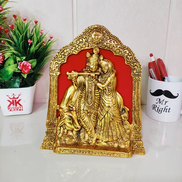 Golden_Finish_Radha_Krishna_Idol_With_Cow_On_For_Table_Wall_Hanging_Decorative_Home