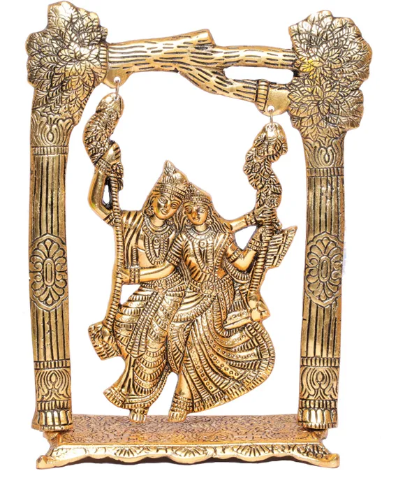 Metal_Gold_Plated_Radha_Krishna_Idol_On_Swing_Jhula_Decorative_Showpiece_Figurine_Religious_Idols