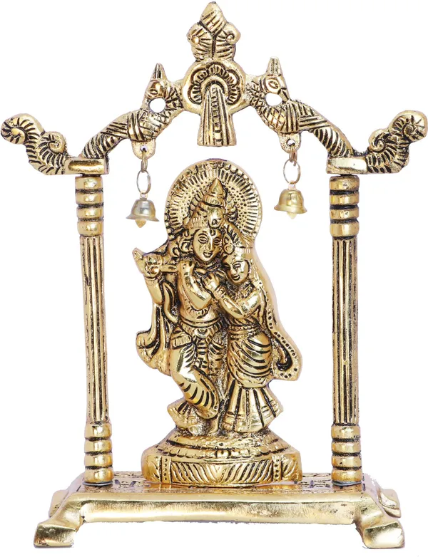 Metal_Radha_Krishna_Statue/Murti_For_Pooja&Home_Decor_Radha_Krishna_Idol_Decorative_Showpiece_-_20_Cm_(Metal