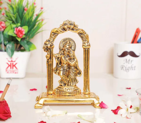 Radha_Krishna_Idol_Metal_Statue_Gold_Antique_Finish_For_Pooja_Home