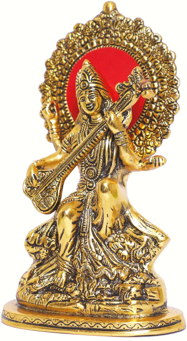 Maa_Saraswati_Metal_Statue