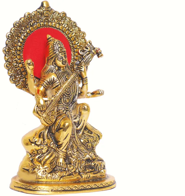 Maa_Saraswati_Metal_Statue