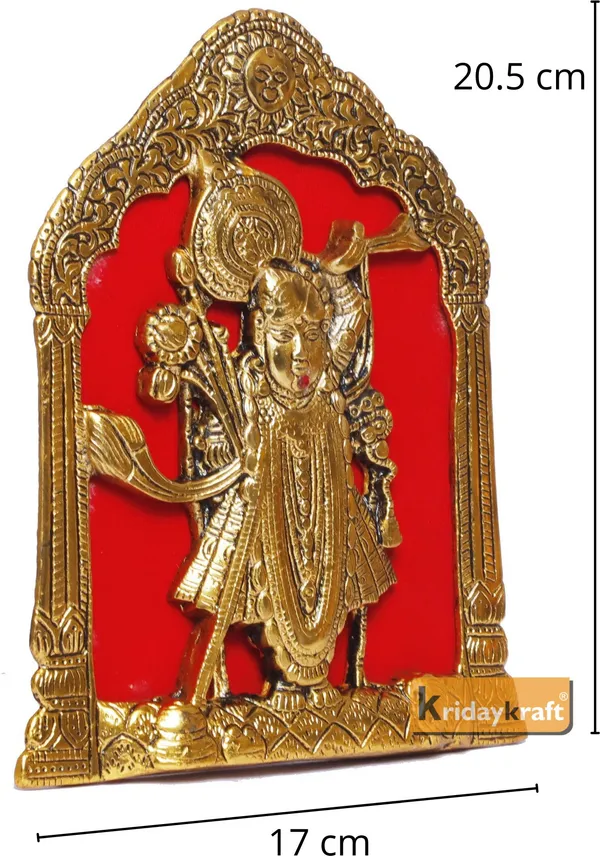 Shree_Nathji/Krishna_Metal_Statue/Murti_For_Pooja&Home_DCor_Religious_Gift_Idol_Decorative_Showpiece_-_20.5_Cm_(Metal
