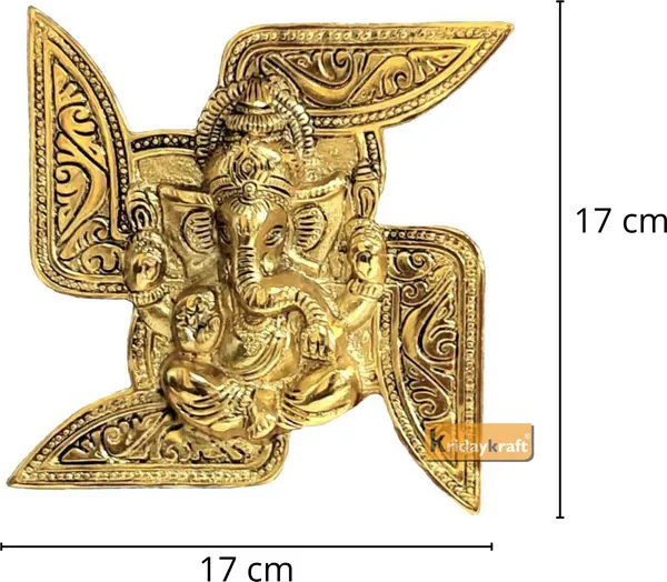 Metal_Swastik_Ganesha_Murti_Lucky_For_Home