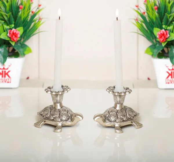 Metal_Tortoise_Candle_Holder/Stand_Set_Of_2