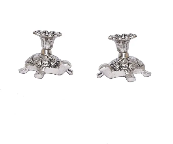 Metal_Tortoise_Candle_Holder/Stand_Set_Of_2
