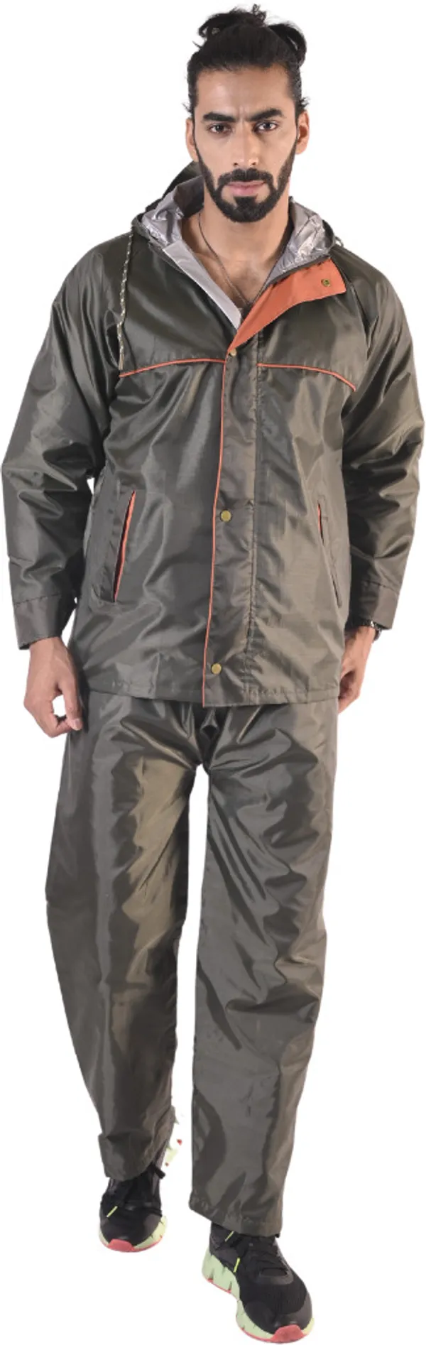 KK Olive Green Solid Men Raincoat Price in India Buy KK Olive Green Solid Men Raincoat online at undefined