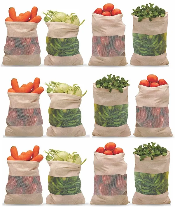 Set_Of_12_Beige__Cotton_Storage_Vegetable_Cloth_|_Reusable_|_Zipper_(10_X_13_Inch)