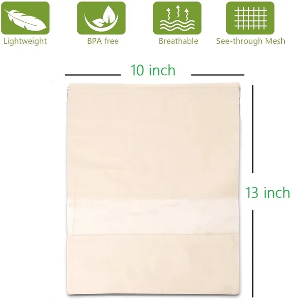 Set_Of_12_Beige__Cotton_Storage_Vegetable_Cloth_|_Reusable_|_Zipper_(10_X_13_Inch)