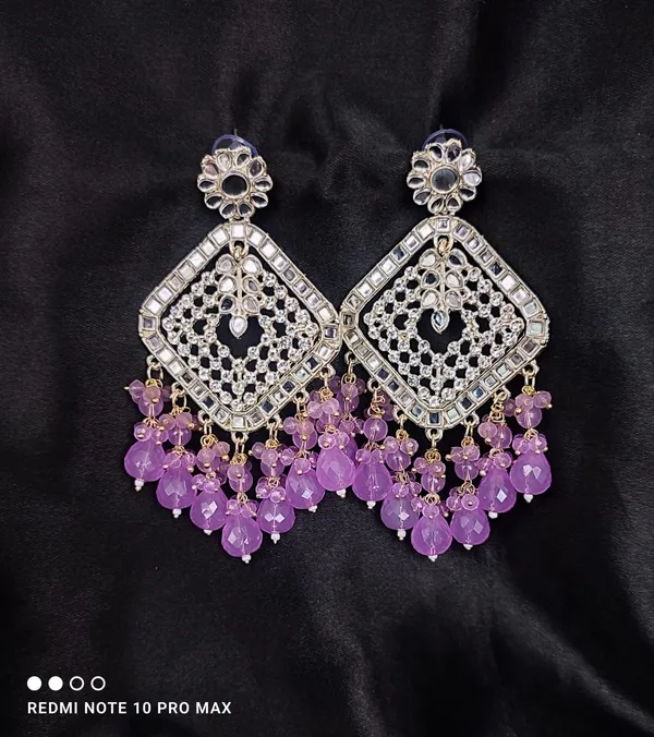 Traditional_Handcrafted_Purple_Red_Meena_Work_Dangle_Earrings