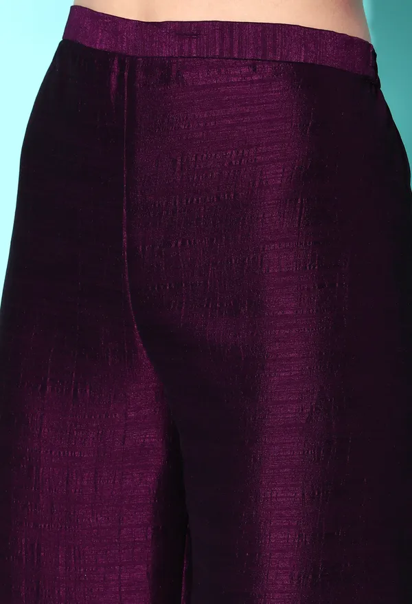Wine_Chinon_Silk_Sequence_Zari_Embroidered_Flared_Side_Slit_Kurta_Palazzo_Set