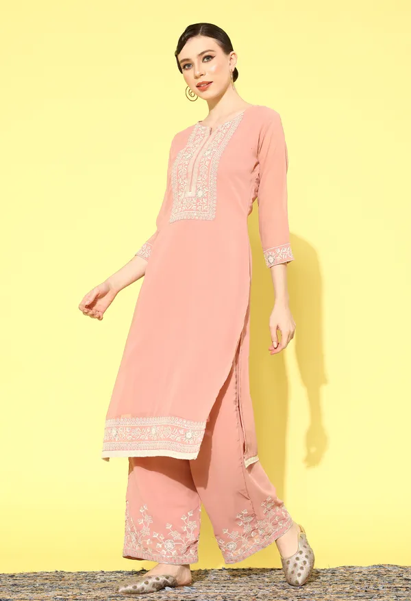 Pink_Georgette_Sequence_Embroidery_Kurta_Palazzo_And_Dupatta_For_Women