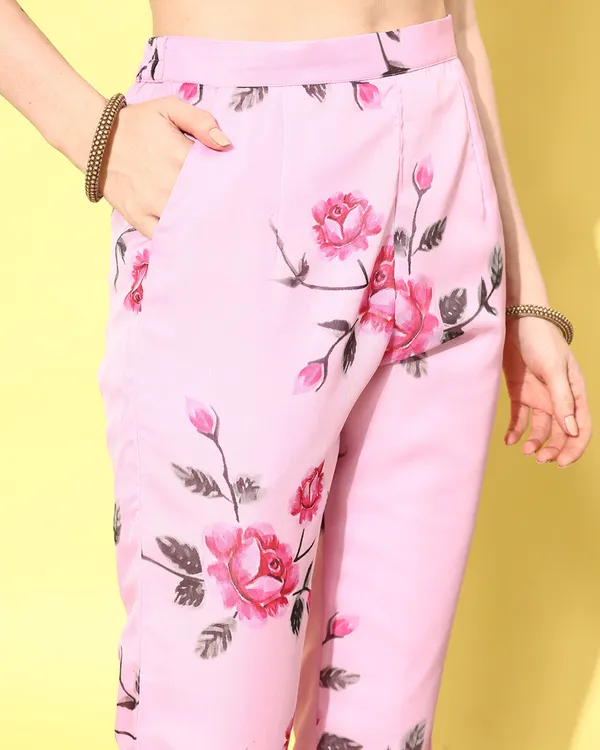 Pink_Organza_Floral_Printed_A_Line_Kurta_With_Pant_And_Dupatta