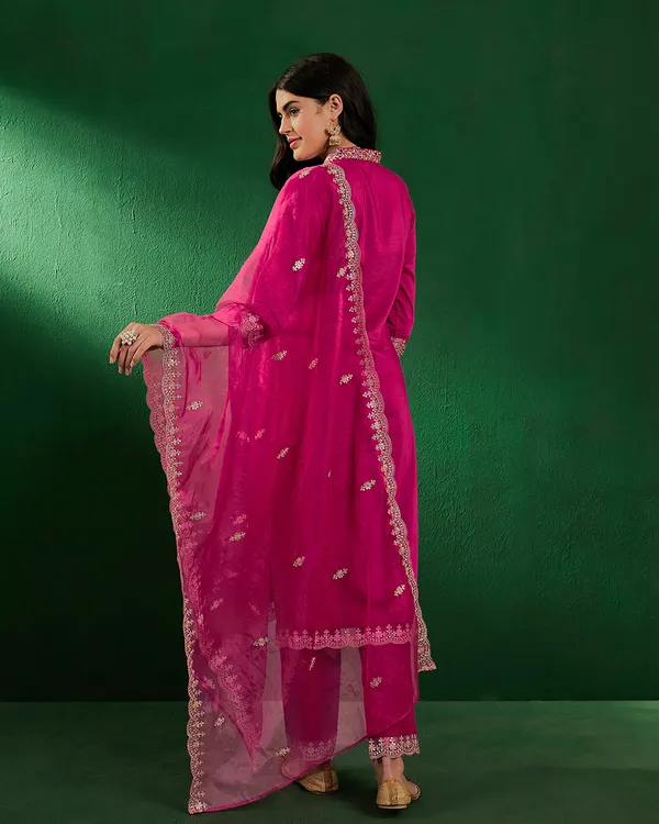 Pink_Bitaliyan_Zari_Sequence_Embroidery_Cut_Work_Kurta_With_Pant_And_Dupatta