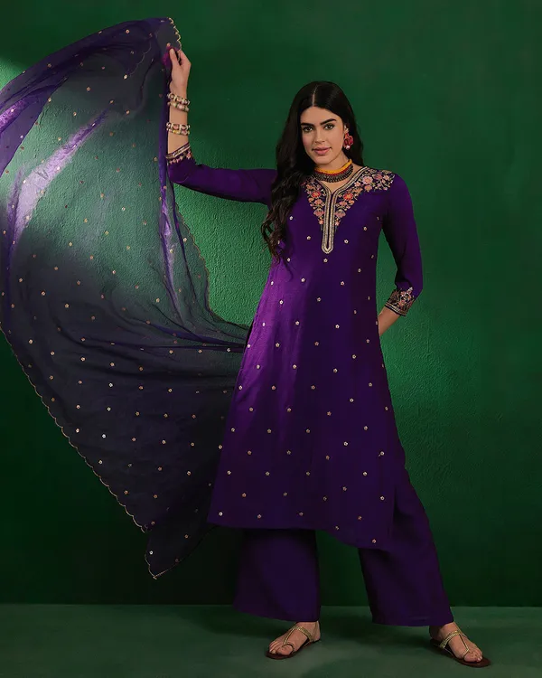 Purple_Zari_Sequence_Embroidered_Kurta_With_Pant_Style_Palazzo_And_Dupatta