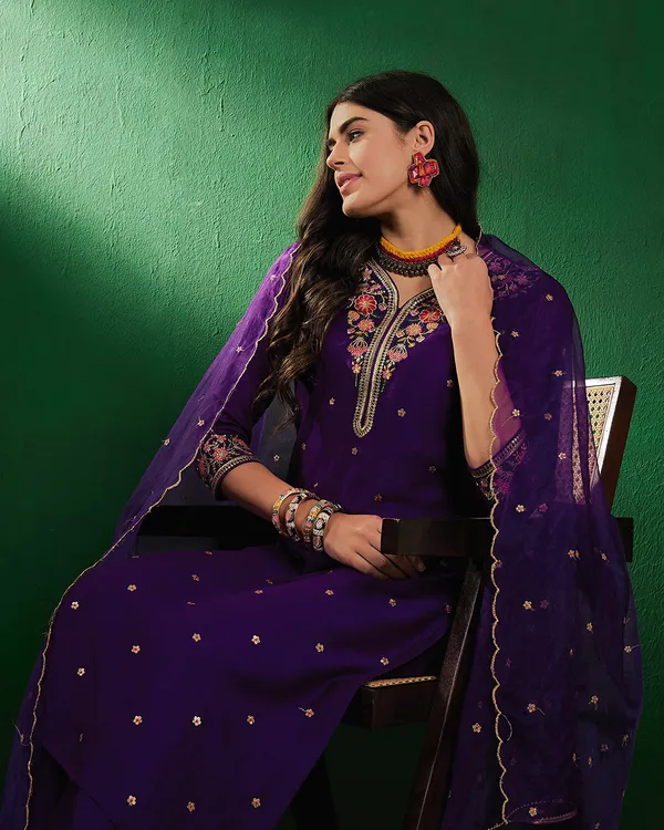 Purple_Zari_Sequence_Embroidered_Kurta_With_Pant_Style_Palazzo_And_Dupatta