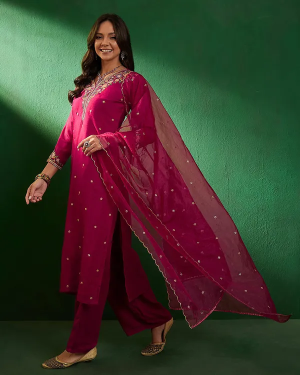 Pink_Zari_Sequence_Embroidered_Kurta_With_Pant_Style_Palazzo_And_Dupatta