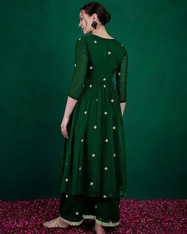 Green_Milky_Georgette_Zari_Sequence_Embroidered_Alia_Cut_Kurta_With_Palazzo_Set