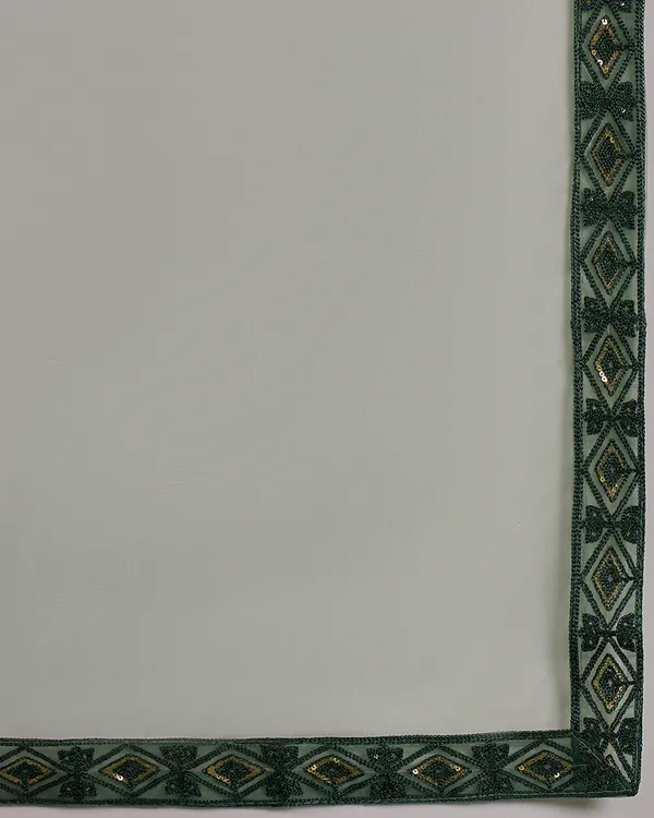 Green_Net_Sequence_Embroidered_Semistitched_Lehnega_Choli_With_Dupatta