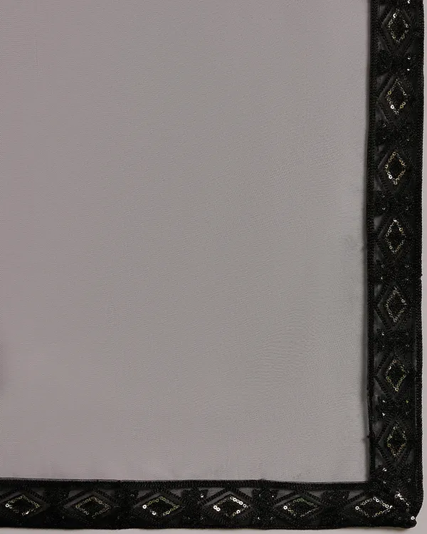 Black_Color_Net_Sequins_&_Embroidered_Work_Semi_Stitched_Lehenga_With_Unstitched_Blouse_&_Dupatta