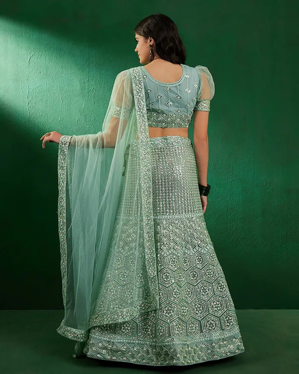 Sky_Blue_Sequence_Embroidered_A-Line_Semistitched_Lehenga_Choli_With_Dupatta