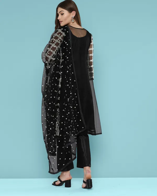 Black_Net_Sequence_Embroidered_Dress