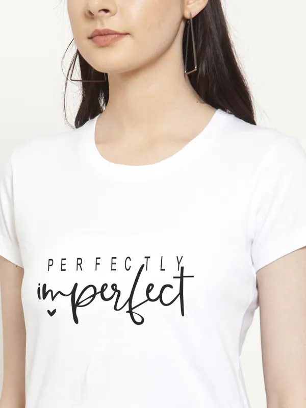 White_Cotton_Perfectly_Imperfect_Print_Round_Neck_T-Shirt_For_Women