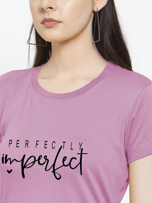 Purple_Cotton_Perfectly_Imperfect_Print_Round_Neck_T-Shirt_For_Women