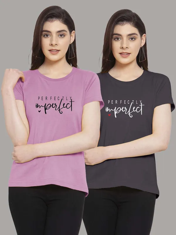 Pack_of_2_Purple_&_Grey_Cotton_Round_Neck_Raglan_Sleeves_Printed_T-Shirt_For_Women