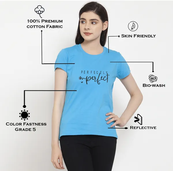 Turquoise_Blue_Cotton_Perfectly_Imperfect_Print_Round_Neck_T-Shirt_For_Women
