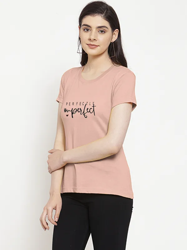 Coral_Cotton_Perfectly_Imperfect_Print_Round_Neck_T-Shirt_For_Women