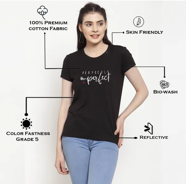 Black_Cotton_Perfectly_Imperfect_Print_Round_Neck_T-Shirt_For_Women