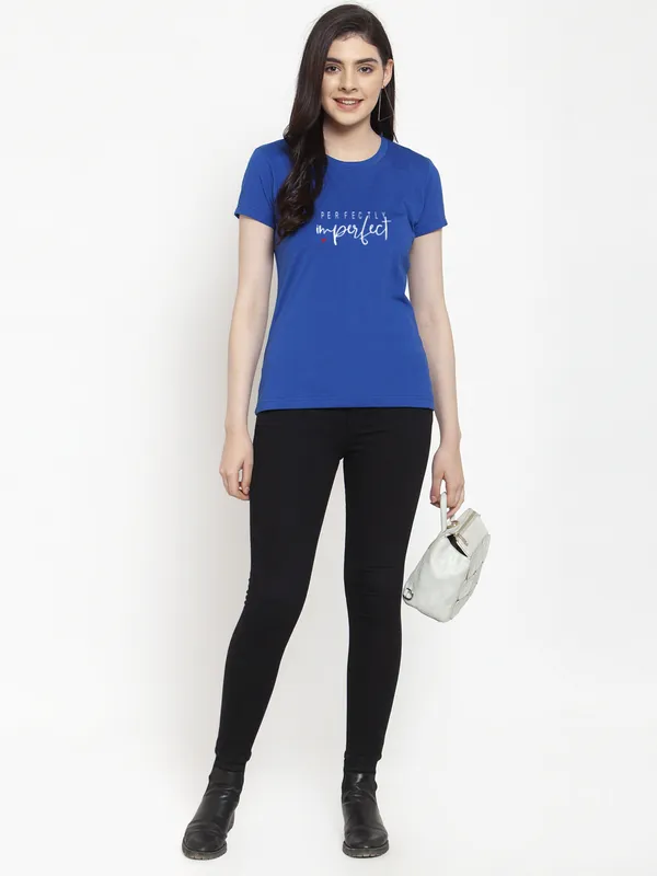 Blue_Cotton_Perfectly_Imperfect_Print_Round_Neck_T-Shirt_For_Women