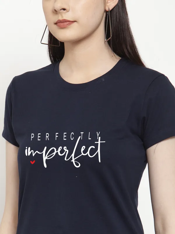Navy_Blue_Cotton_Perfectly_Imperfect_Print_Round_Neck_T-Shirt_For_Women