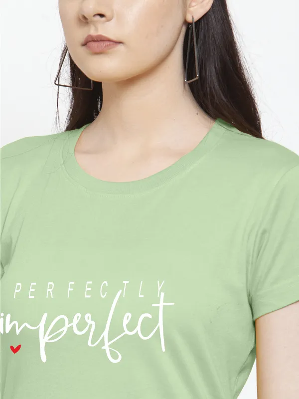 Sea_Green_Cotton_Perfectly_Imperfect_Print_Round_Neck_T-Shirt_For_Women