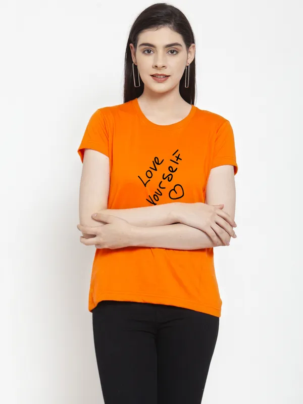 Pack_of_2_Yellow_&_Orange_Cotton_Round_Neck_Raglan_Sleeves_Printed_T-Shirt_For_Women