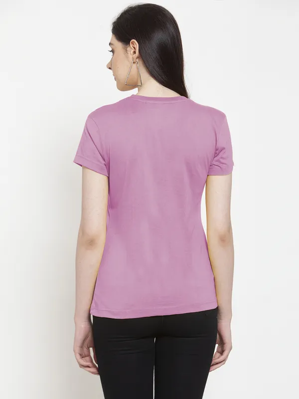 Purple_Cotton_Love_Yourself_Print_Round_Neck_T-Shirt_For_Women