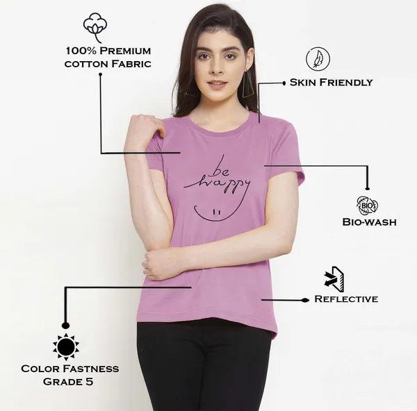 Purple_Cotton_Be_Happy_Print_Round_Neck_T-Shirt_For_Women