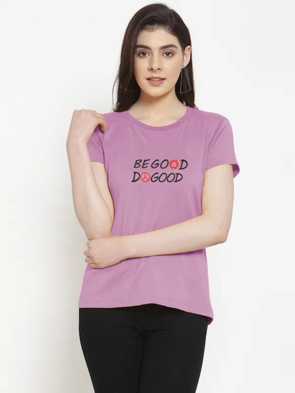 Pack_of_2_Purple_&_Yellow_Cotton_Round_Neck_Raglan_Sleeves_Printed_T-Shirt_For_Women